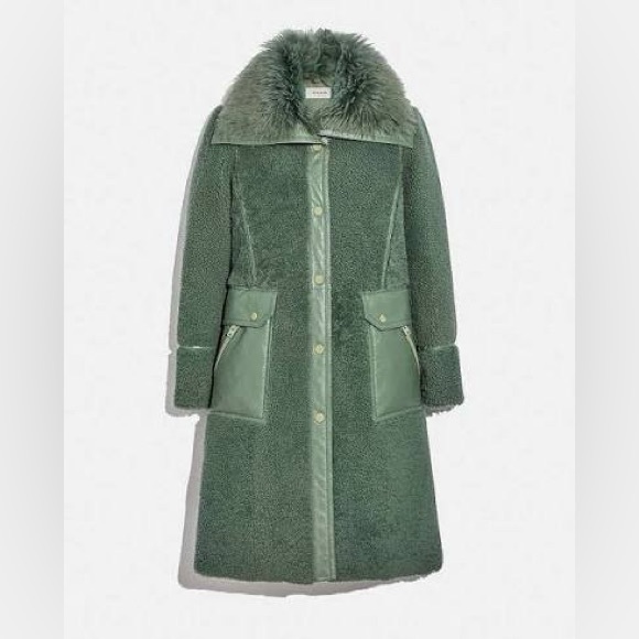 Coach Shearling Coat (leather-lined) - Picture 1 of 14